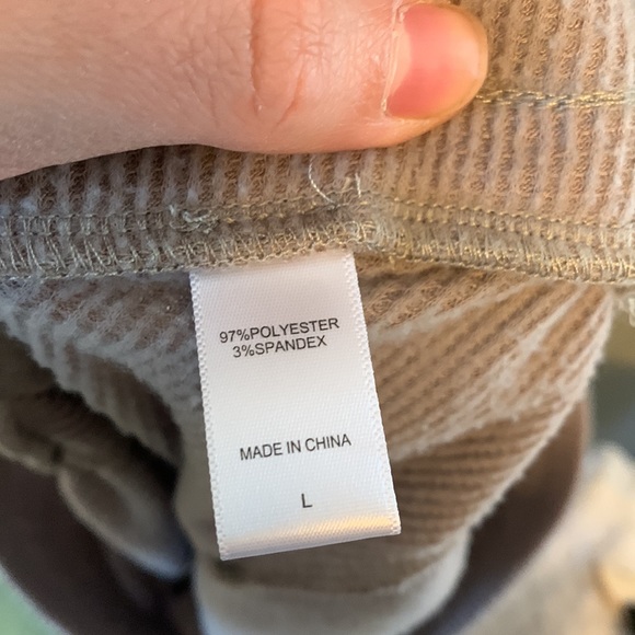 Koolaburra By UGG Cozy Tan Joggers Size Large - Picture 7 of 8